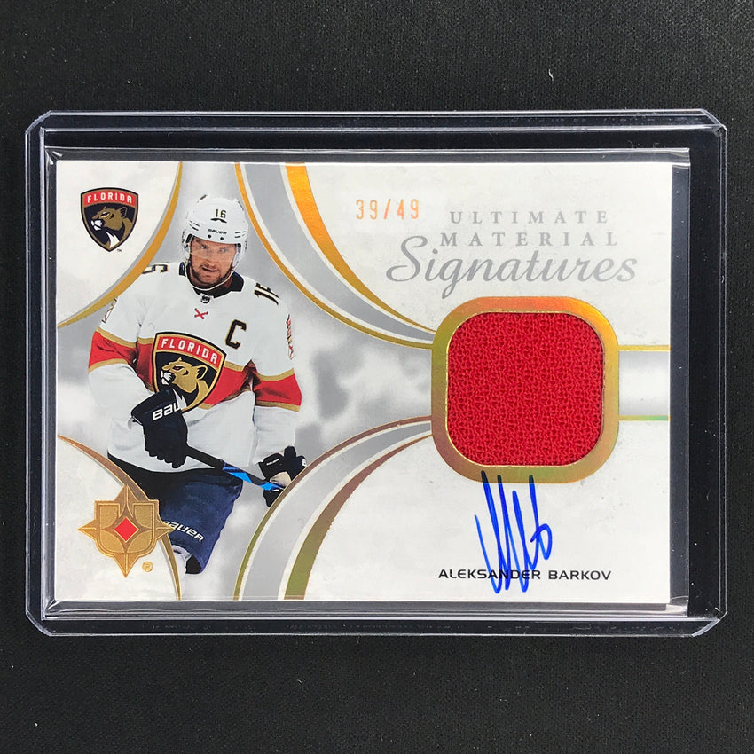 2021-22 Ultimate Collection Aleksander Barkov Material Patch Auto 39/49
