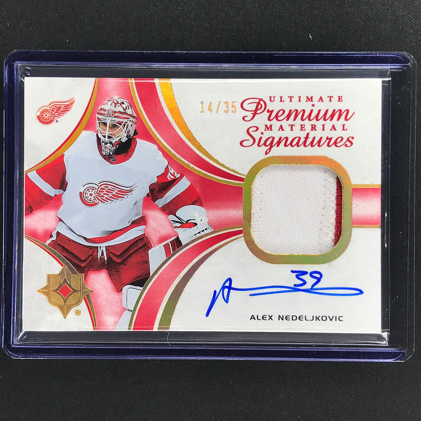 2021-22 Ultimate Collection Alex Nedeljkovic Premium Signatures Patch Auto 11/35