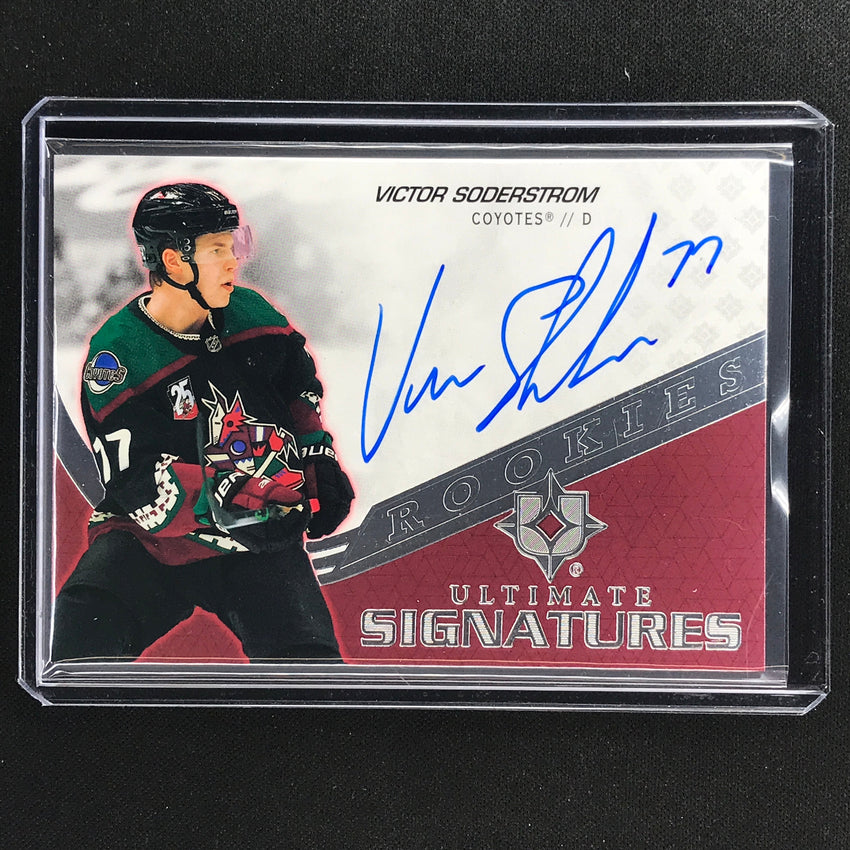 2021-22 Ultimate Collection Victor Soderstrom 2020-21 Update Rookie Auto No Vs A