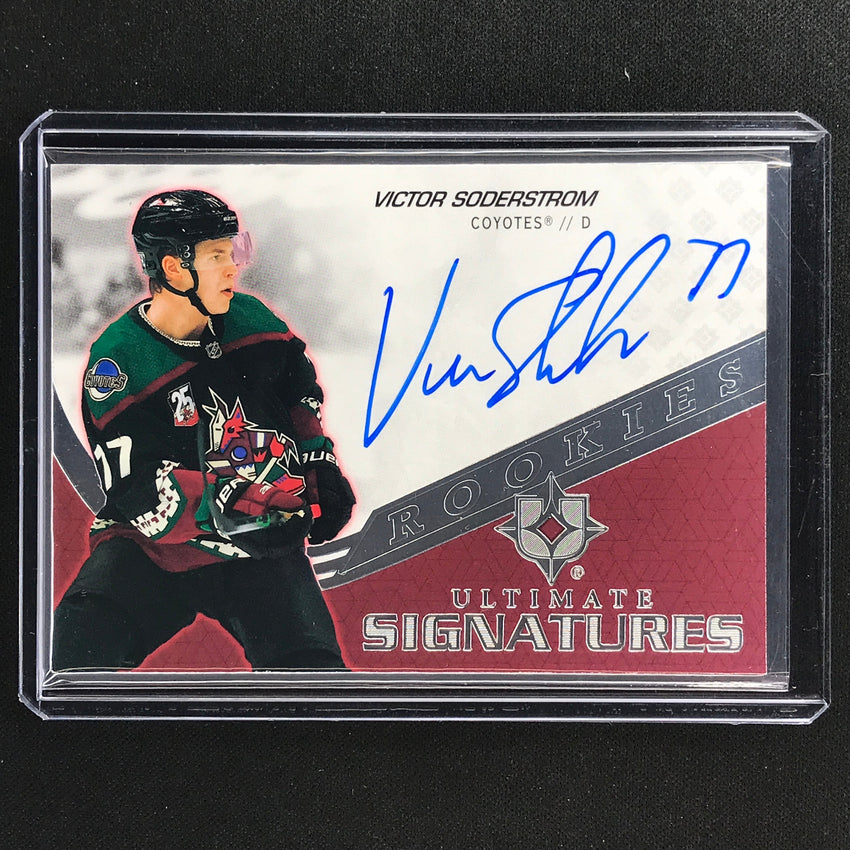 2021-22 Ultimate Collection Victor Soderstrom 2020-21 Update Rookie Auto No Vs B