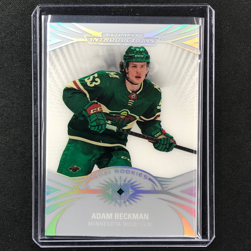 2021-22 Ultimate Collection ADAM BECKMAN Introductions Rookie Base #21
