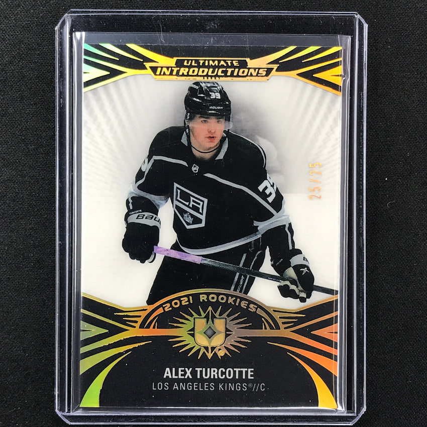 2021-22 Ultimate Collection Alex Turcotte Introductions Rookie Black 25/25