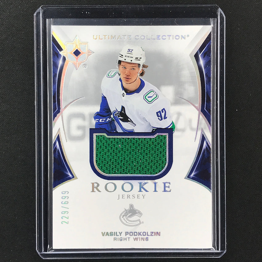 2021-22 Ultimate Collection Vasily Podkolzin Base Rookie Jersey 229/699