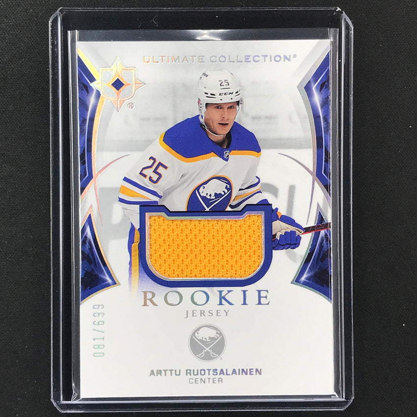 2021-22 Ultimate Collection Arttu Ruotsalainen Base Rookie Jersey 81/699
