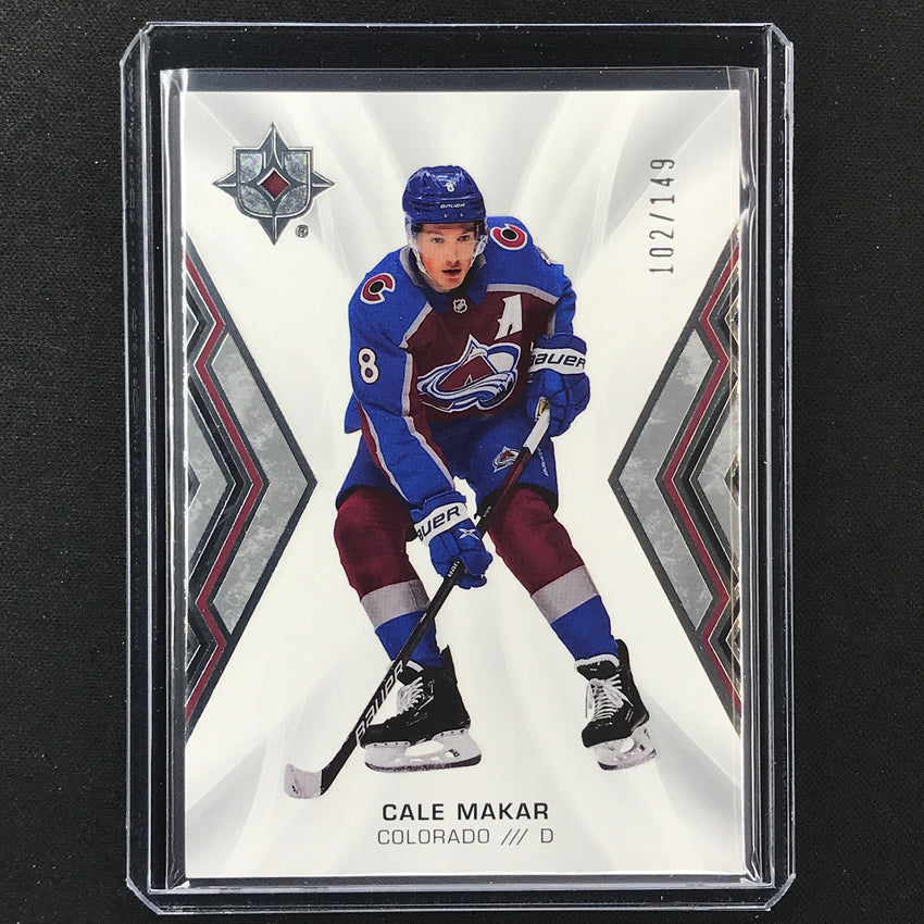 2021-22 Ultimate Collection Cale Makar Veteran Base Silver 102/149