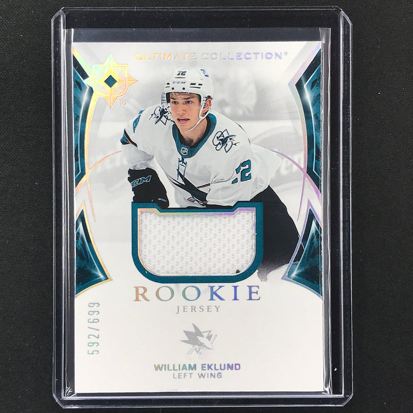 2021-22 Ultimate Collection William Eklund Base Rookie Jersey 592/699