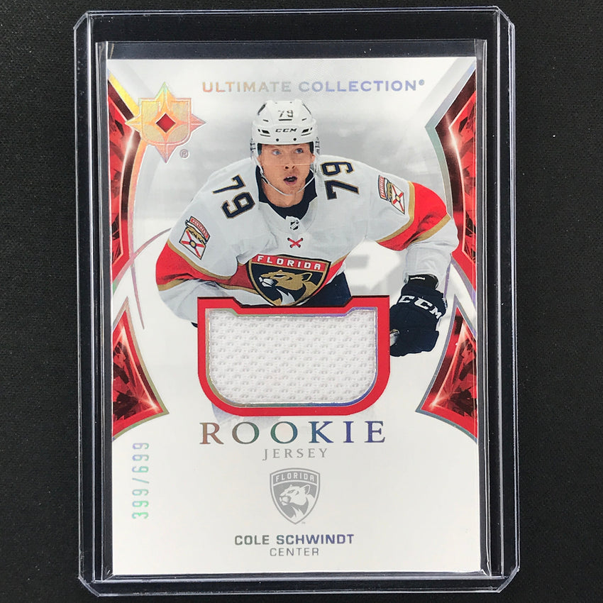 2021-22 Ultimate Collection Cole Schwindt Base Rookie Jersey 399/699