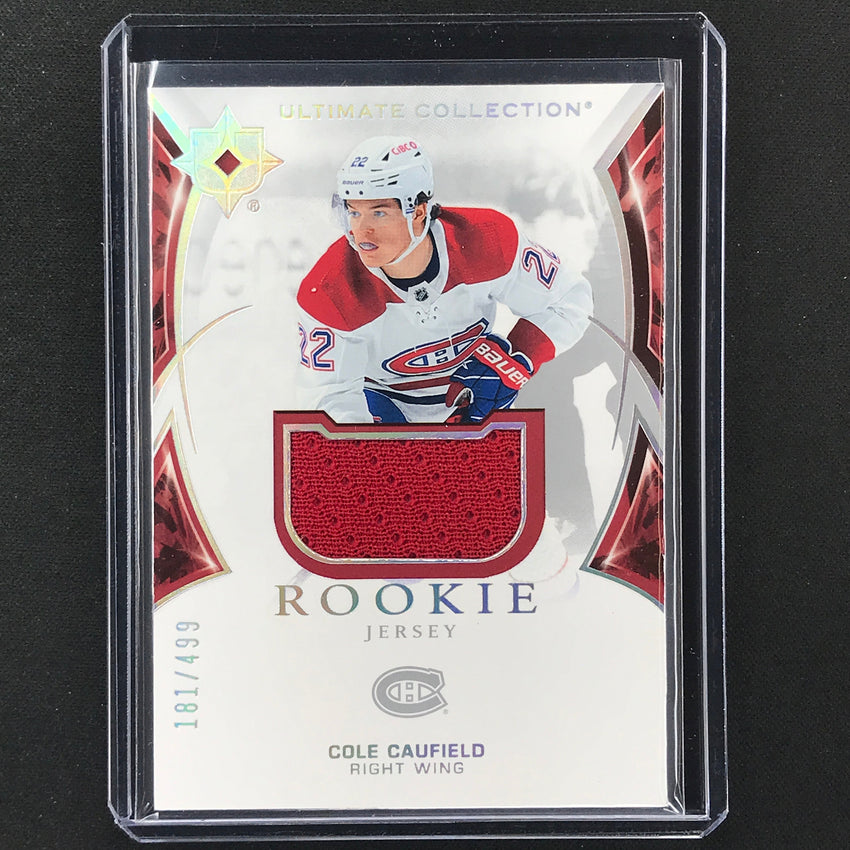 2021-22 Ultimate Collection Cole Caufield Base Rookie Jersey 181/499