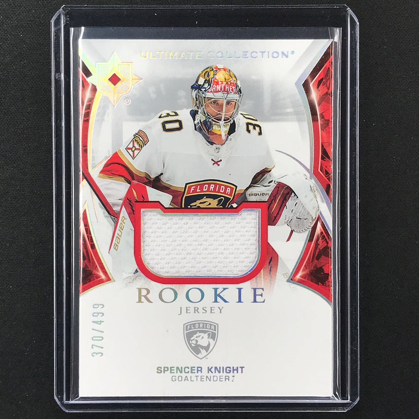 2021-22 Ultimate Collection Spencer Knight Base Rookie Jersey 370/499