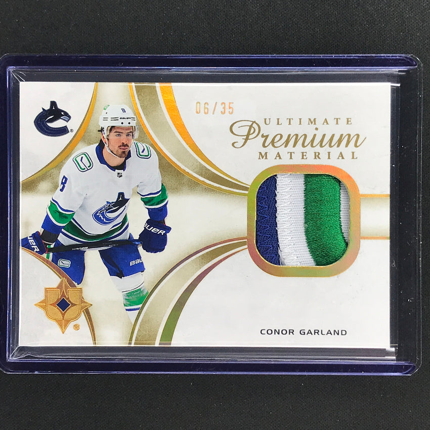 2021-22 Ultimate Collection Conor Garland Ultimate Premium Material Patch 6/35