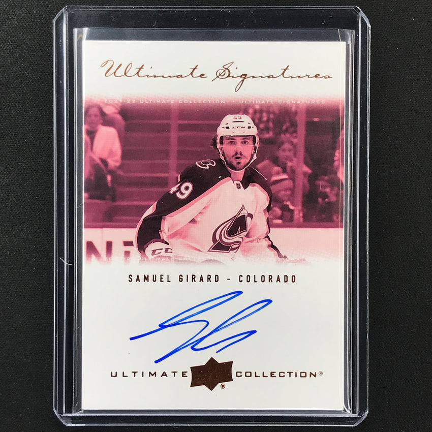 2021-22 Ultimate Collection Samuel Girard 2000-01 Signatures Retro Auto No Sg