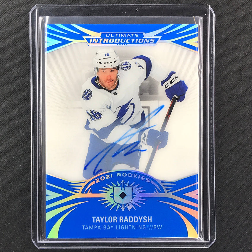 2021-22 Ultimate Collection TAYLOR RADDYSH Introductions Rookie Auto Blue #49