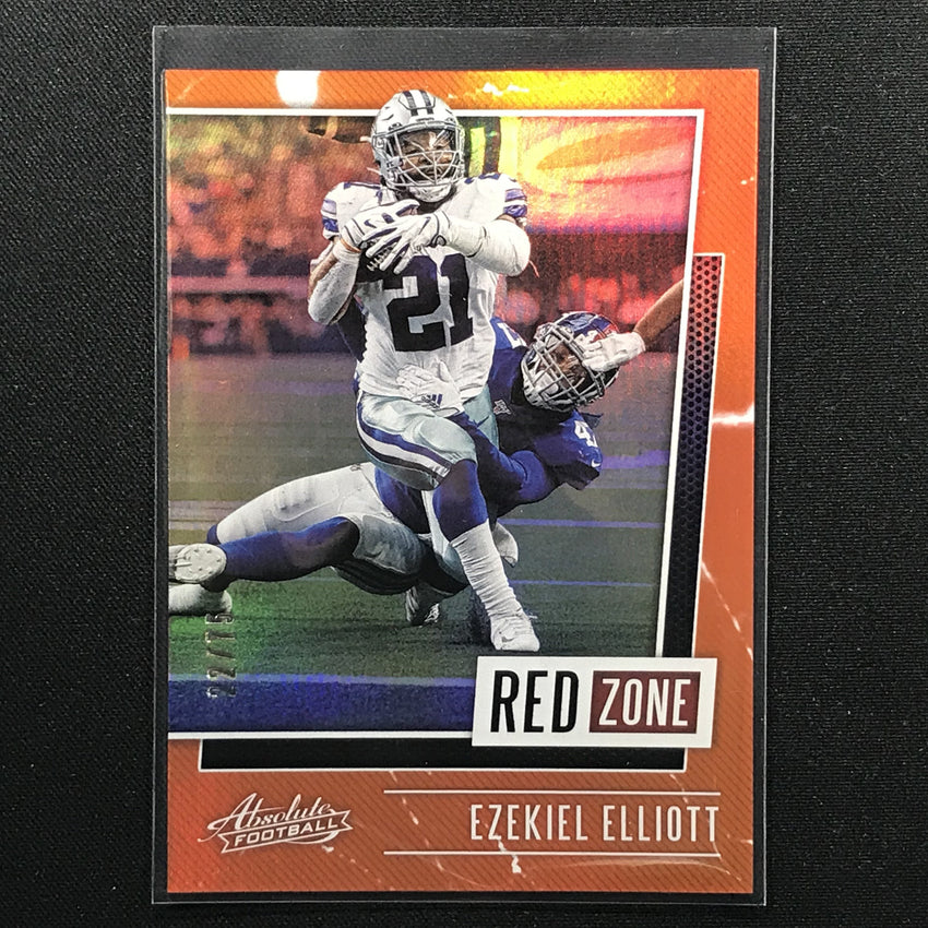 2020 Absolute EZEKIEL ELLIOTT Red Zone Orange Holo 22/75-Cherry Collectables
