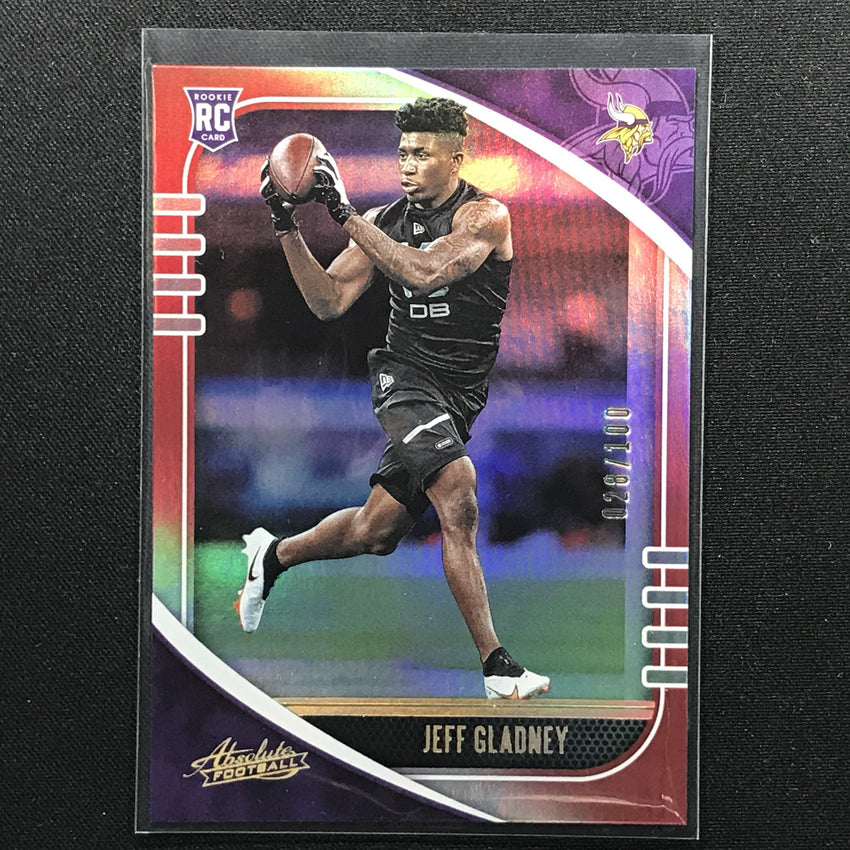 2020 Absolute JEFF GLADNEY Rookie Red Holo 28/100-Cherry Collectables