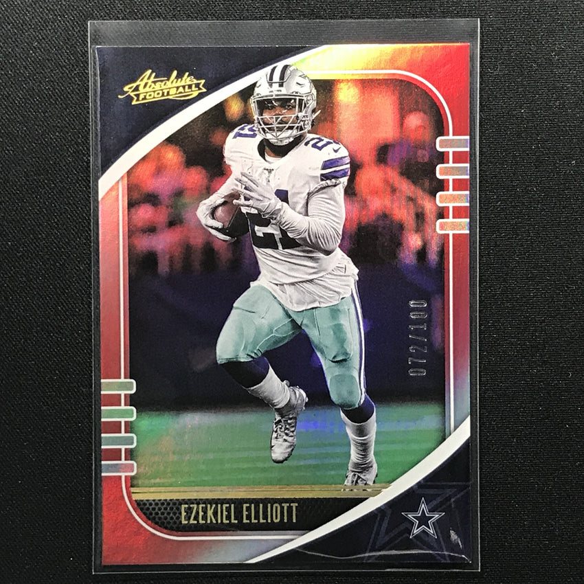 2020 Absolute EZEKIEL ELLIOTT Red Holo 72/100-Cherry Collectables