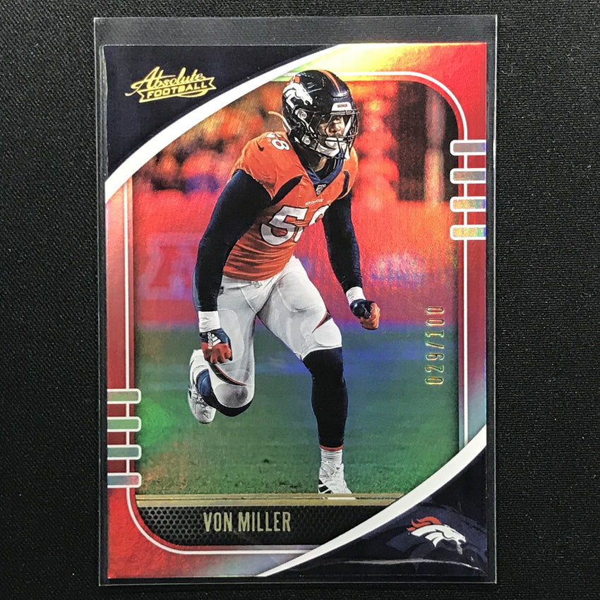2020 Absolute VON MILLER Red Holo 29/100-Cherry Collectables