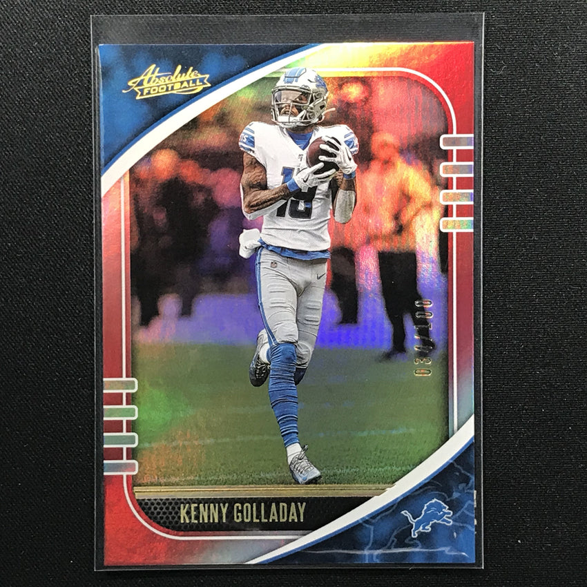 2020 Absolute KENNY GOLLADAY Red Holo 34/100-Cherry Collectables
