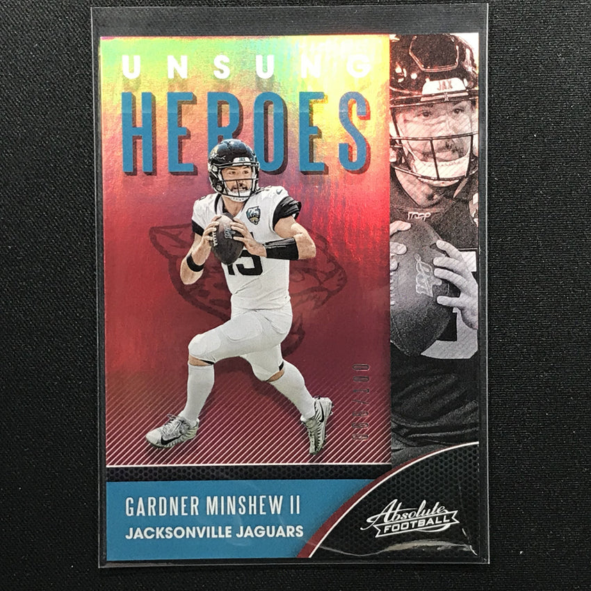 2020 Absolute GARDNER MINSHEW Star Gazing Red Holo 66/100-Cherry Collectables
