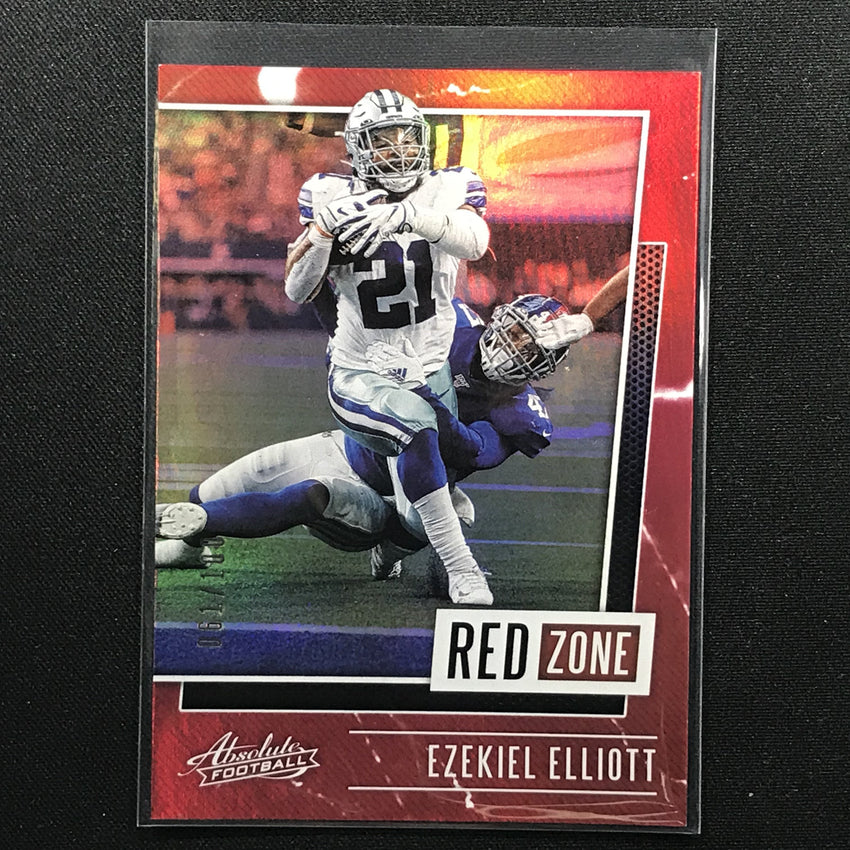 2020 Absolute EZEKIEL ELLIOTT Red Zone Red Holo 61/100-Cherry Collectables