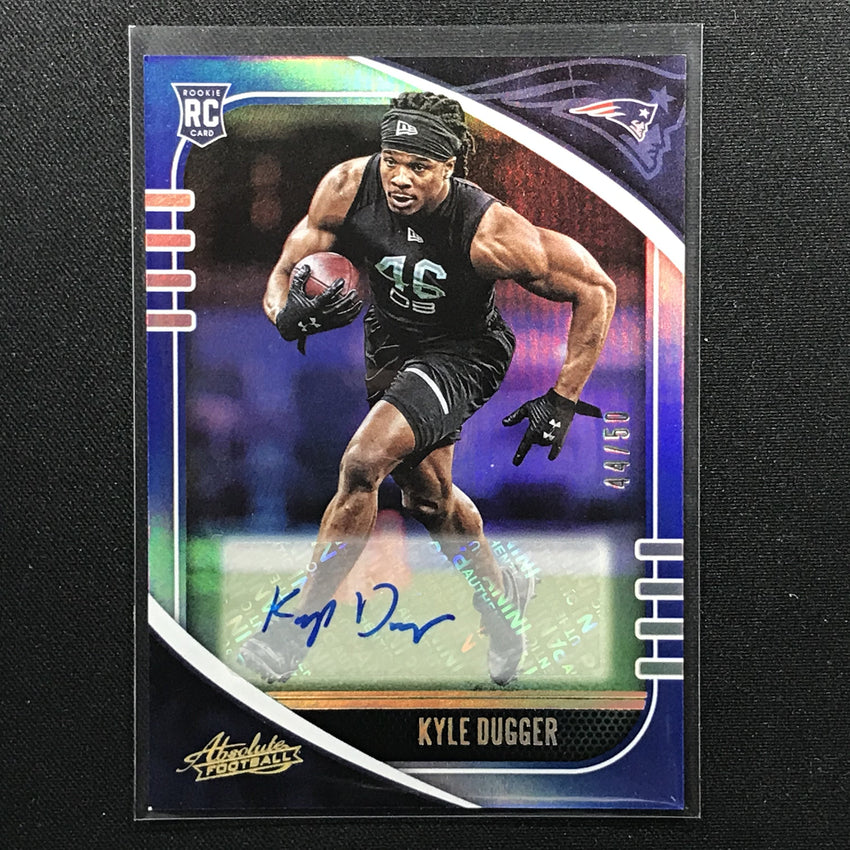 2020 Absolute KYLE DUGGER Rookie Auto Blue 44/50-Cherry Collectables
