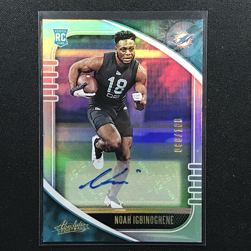 2020 Absolute NOAH IGBINOGHENE Rookie Auto Silver 80/100-Cherry Collectables