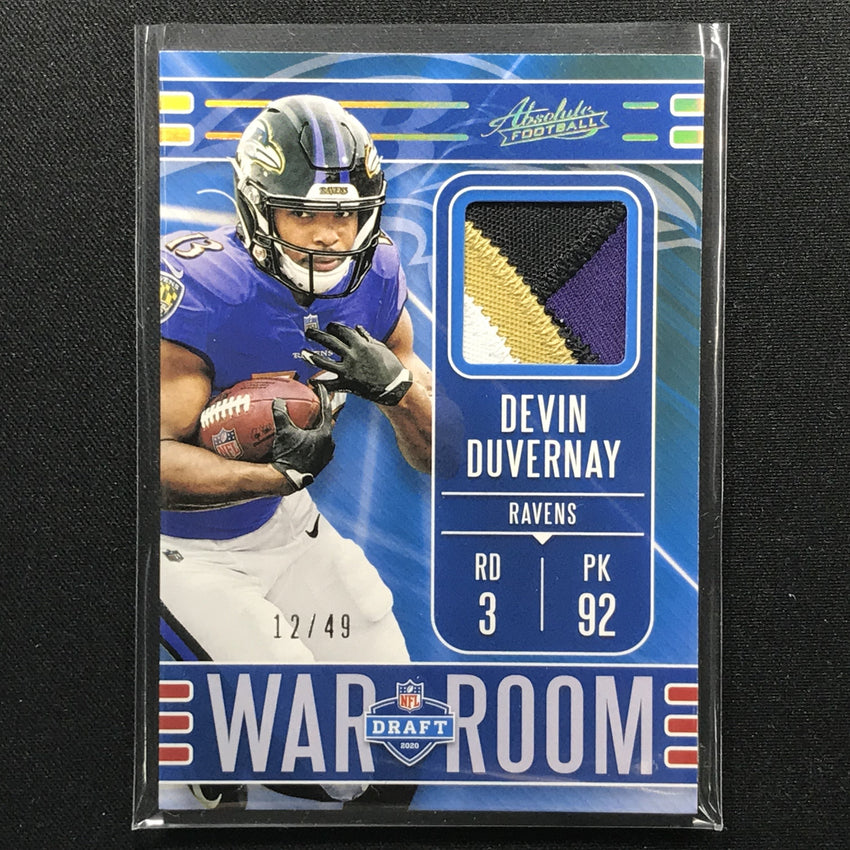 2020 Absolute DEVIN DUVERNAY War Room Patch 12/49-Cherry Collectables
