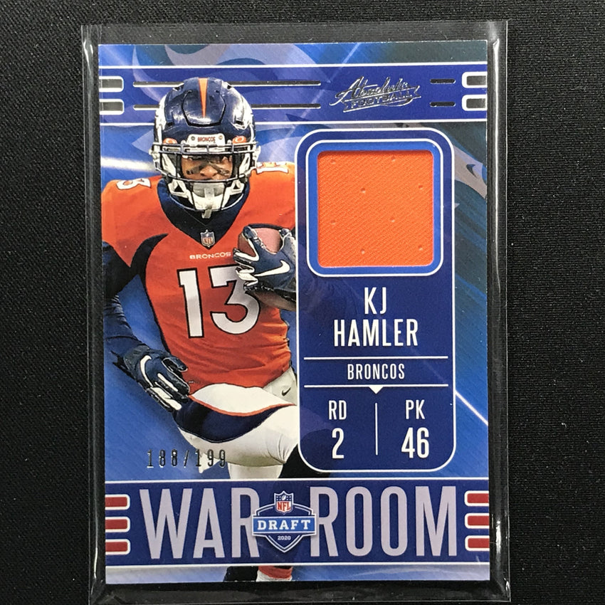 2020 Absolute KJ HAMLER War Room Patch 188/199-Cherry Collectables