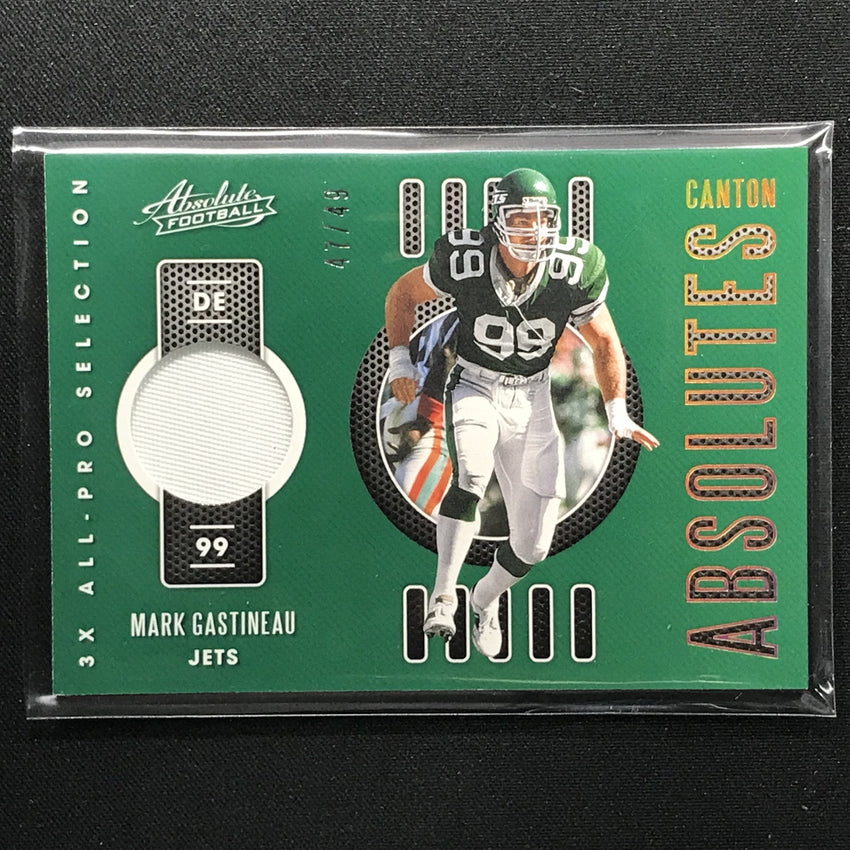 2020 Absolute MARK GASTINEAU Canton Absolutes Jersey 47/49-Cherry Collectables