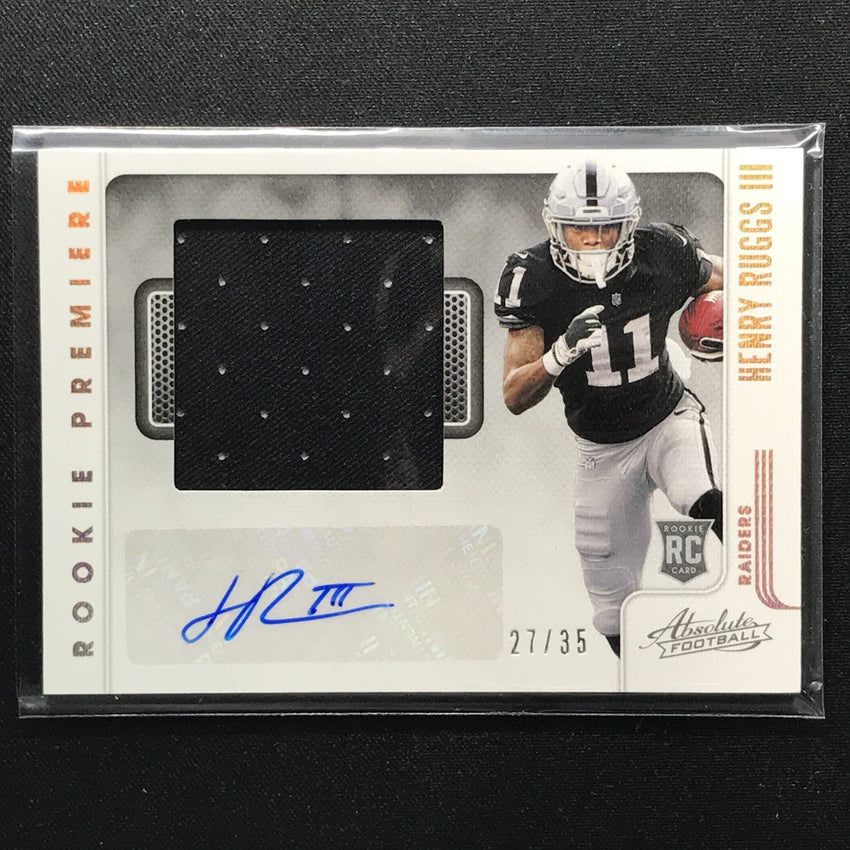 2020 Absolute HENRY RUGGS Rookie Premiere Jersey Auto 27/35-Cherry Collectables