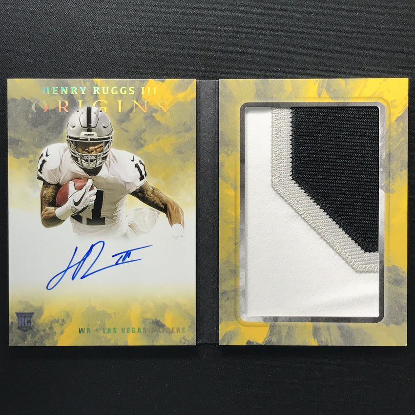 2020 Origins HENRY RUGGS III Rookie Patch Auto Book 12/25-Cherry Collectables