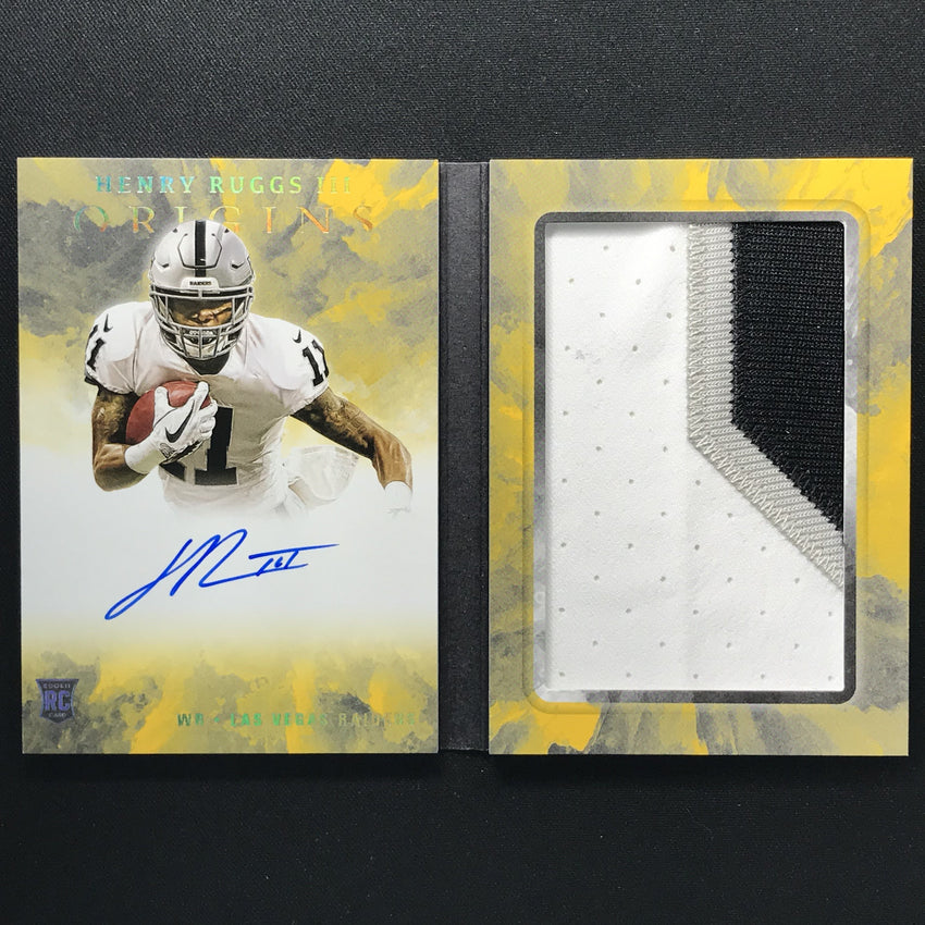 2020 Origins HENRY RUGGS III Rookie Patch Auto Book 10/25-Cherry Collectables