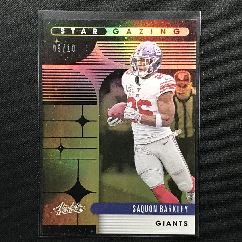 2020 Absolute SAQUON BARKLEY Star Gazing Gold 5/10-Cherry Collectables
