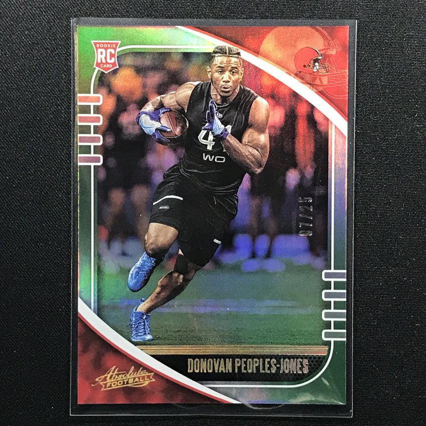 2020 Absolute DONOVAN PEOPLES JONES Rookie Green Holo Base 7/25-Cherry Collectables