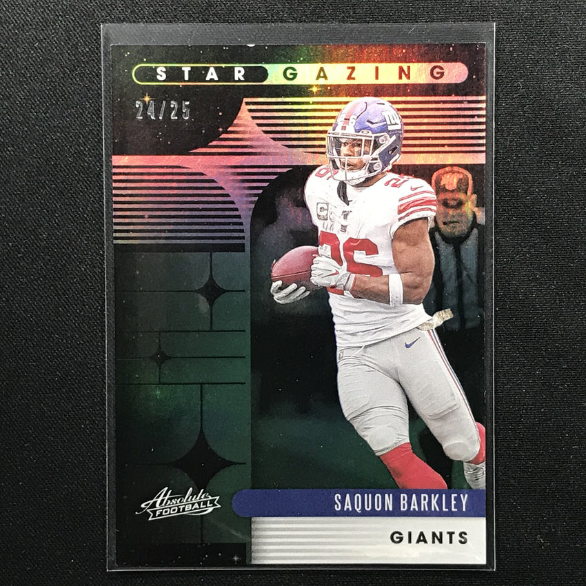 2020 Absolute SAQUON BARKLEY Star Gazing Green Holo 24/25-Cherry Collectables
