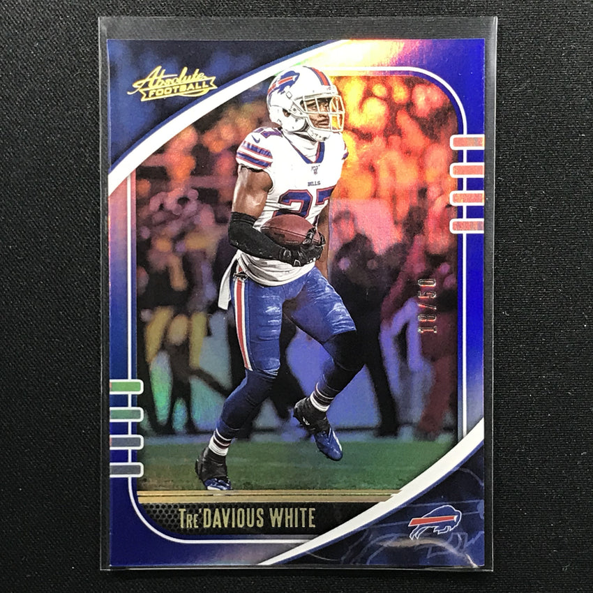 2020 Absolute TRE'DAVIOUS WHITE Blue Holo Base 18/50-Cherry Collectables