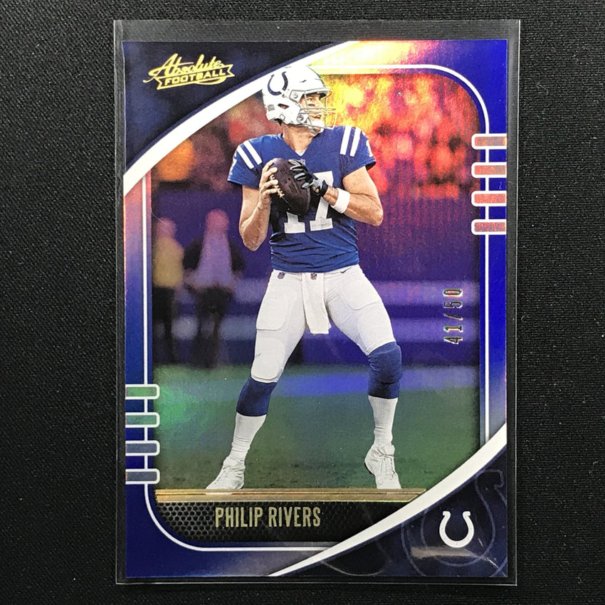 2020 Absolute PHILIP RIVERS Blue Holo Base 41/50-Cherry Collectables