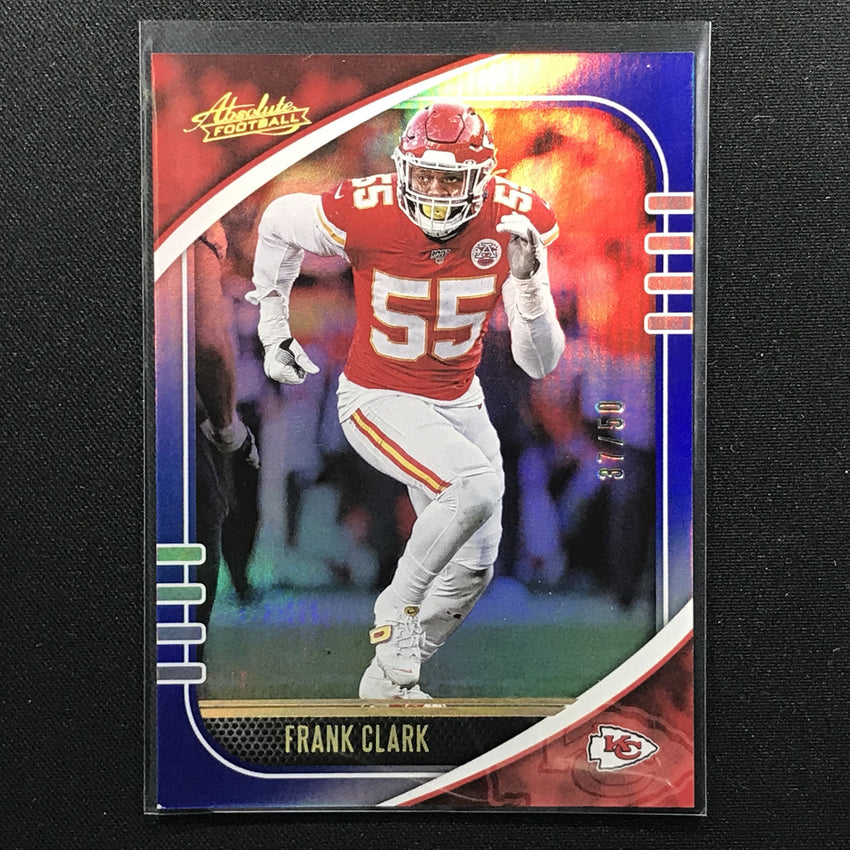 2020 Absolute FRANK CLARK Blue Holo Base 37/50-Cherry Collectables