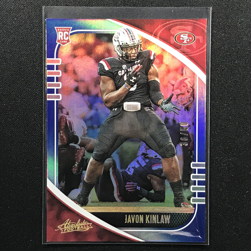 2020 Absolute JAVON KINLAW Rookie Blue Holo Base 36/50-Cherry Collectables