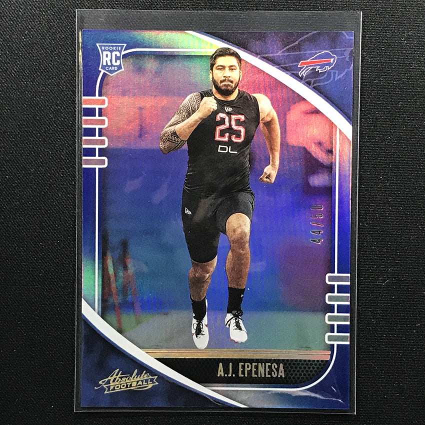 2020 Absolute AJ EPENESA Rookie Blue Holo Base 44/50-Cherry Collectables