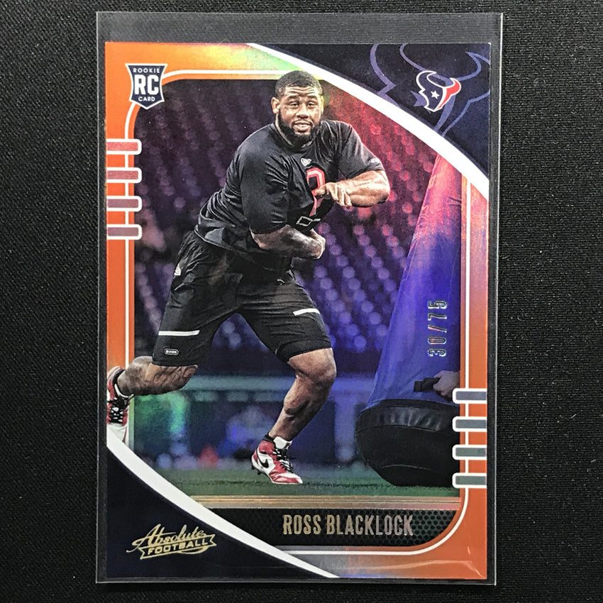 2020 Absolute ROSS BLACKLOCK Rookie Orange Holo Base 30/75-Cherry Collectables