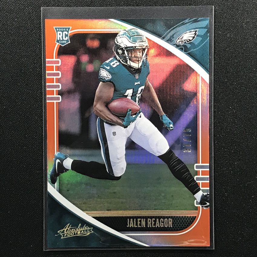 2020 Absolute JALEN REAGOR Rookie Orange Holo Base 37/75-Cherry Collectables