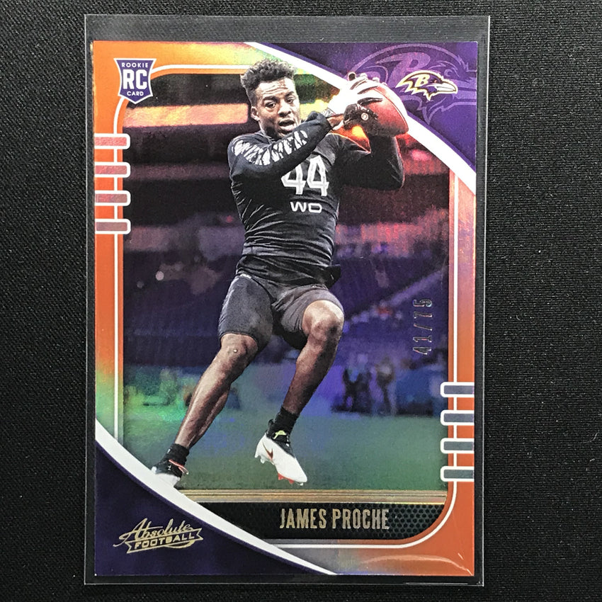 2020 Absolute JAMES PROCHE Rookie Orange Holo Base 41/75-Cherry Collectables