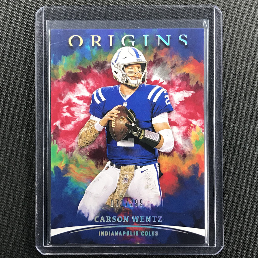 2021 Origins Carson Wentz Veteran Red 71/299