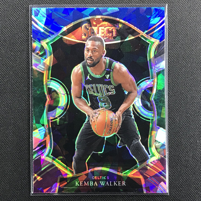 2020-21 Select KEMBA WALKER Concourse Blue White Purple Cracked Ice #38
