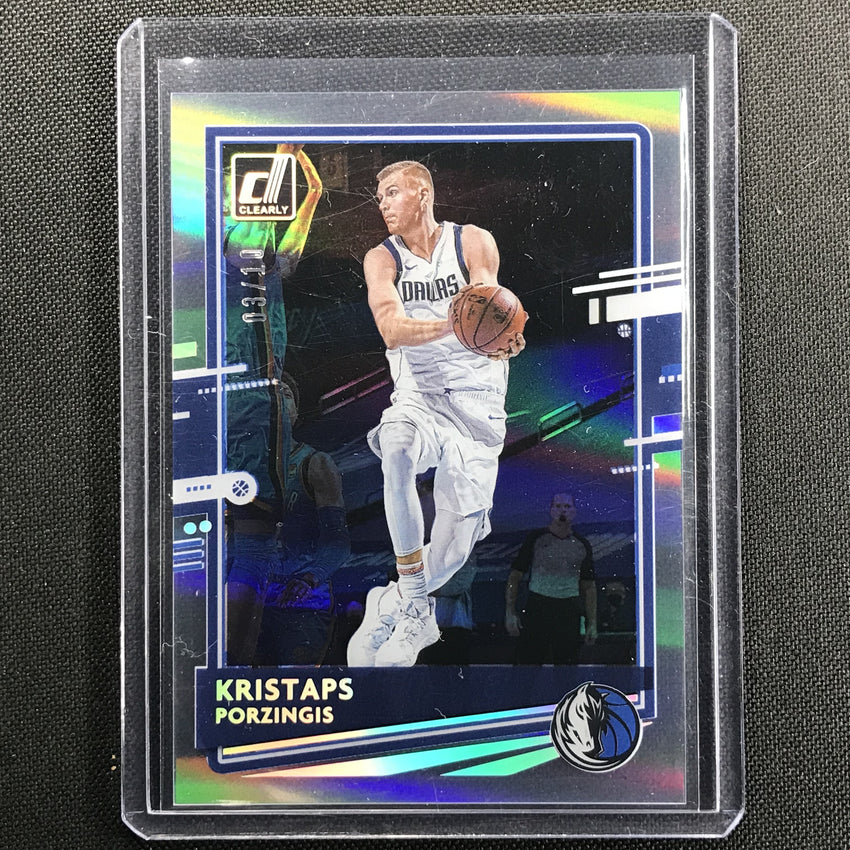 2020-21 Clearly Donruss Kristaps Porzingis Holo Silver 3/10