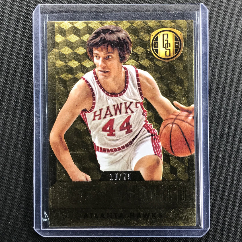 2014-15 Gold Standard Pete Maravich Base Gold Au 10/79