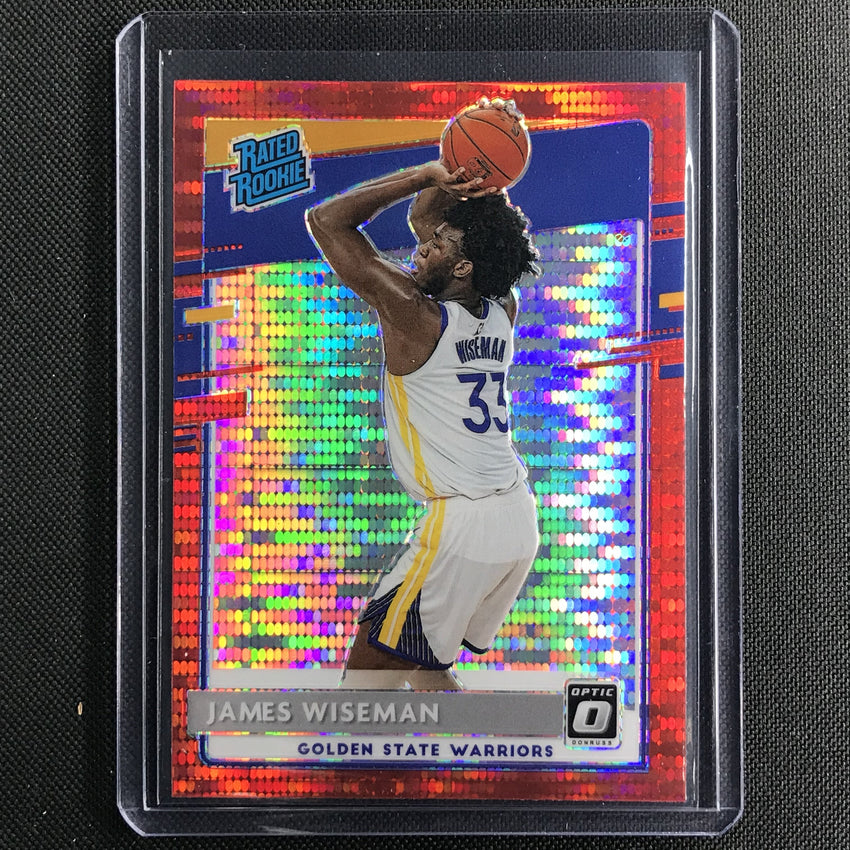 2020-21 Donruss Optic James Wiseman Rated Rookie Red Pulsar No 152