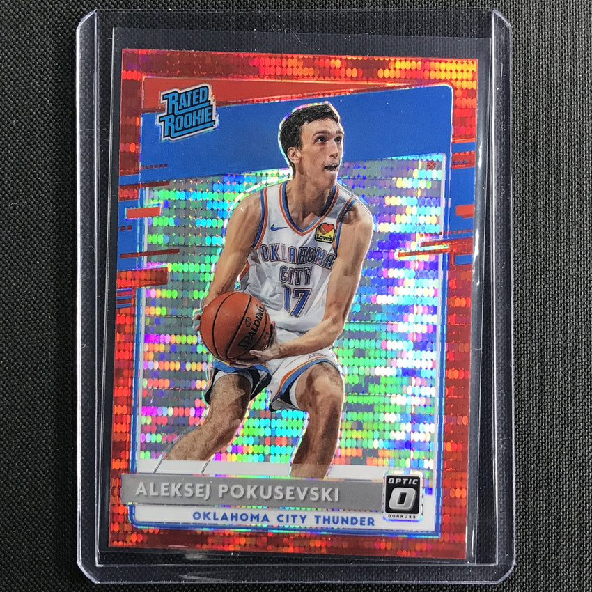 2020-21 Donruss Optic ALEKSEJ POKUSEVSKI Rated Rookie Red Pulsar #167