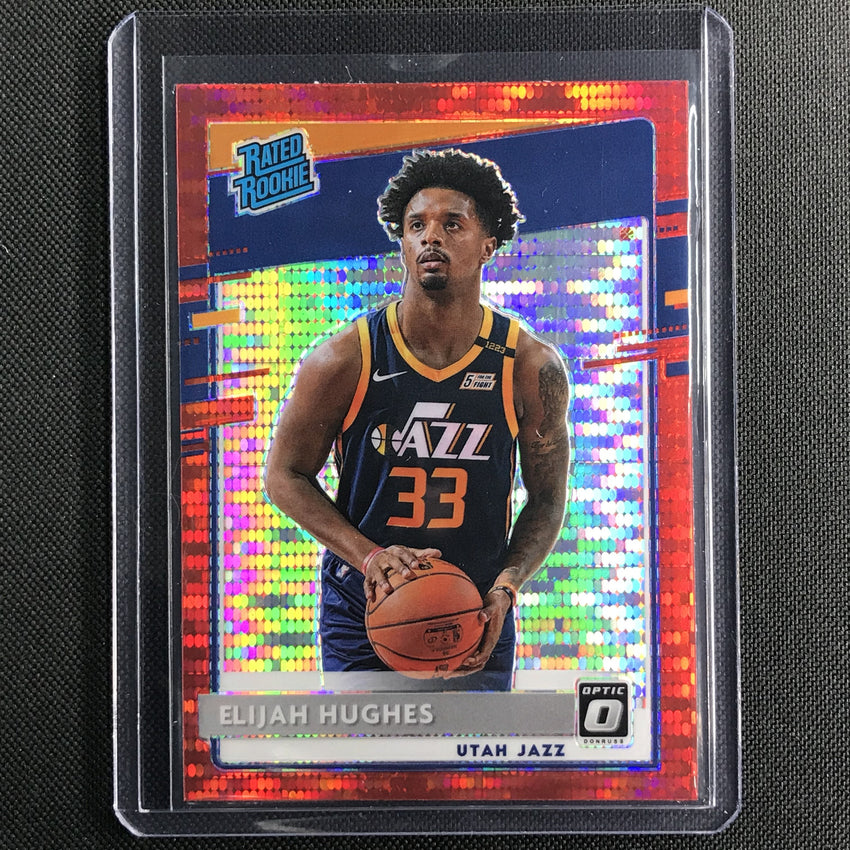 2020-21 Donruss Optic ELIJAH HUGHES Rated Rookie Red Pulsar #192