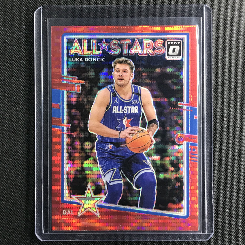 2020-21 Donruss Optic Luka Doncic All Stars Red Pulsar No 4